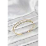 HarmonyAura P218265S7964 Dorika Model Pirinç Gold Renk Kadın Bileklik