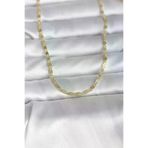 HarmonyAura P219095S8760 Cm 14K Gold Renk Çizgi Lazer Model 60 Cm Kadın Kolye