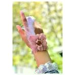 HarmonyAura SMRBRİDE-BİLEKLİK-PEMBE Bride To Be Nedime Gelin Bilekliği Tüy Ve İnci Boncuk Detaylı Pembe Renkli Bekarlığa Ved