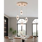 Harold 4'lü 24 Watt Yuvarlak Gold Ledli Modern Salon Avize