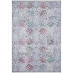 Haroonabad Yeşil Modern Geometrik Etnik Desenli Boho Makinada Yıkanabilir Hafif Hav Toz Vermez Leke Tutmaz Kaymaz Taban Dijital Makine Baskı Halı Oturma Odası Salon Yolluk Koridor Mutfak Halısı