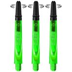 Harrows Darts Technology Carbon 360 şaft, Thor-Sports döner karbon üst kısım (orta, yeşil)