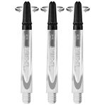 Harrows Darts Technology Carbon 360 şaft, Thor-Sports Rotating Carbon Top (Kısa, Şeffaf)