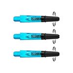 Harrows Darts Technology Carbon 360 şaft, Thor-Sports Rotating Carbon Top (orta, Aqua Blue)