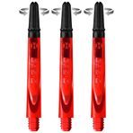 Harrows Darts Technology Carbon 360 Şaft, Thor-Sports Rotating Carbon Top (orta, kırmızı)