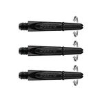 Harrows Darts Technology Carbon 360 Şaft, Thor-Sports Rotating Carbon Top (orta, siyah)