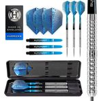 Harrows Pulse %90 tungsten dart seti, taşıma çantalı çelik dart seti, 21 g, 22 g, 23 g, 24 g, 25 g ve 26 g | Supergrip Fusion şaftı ve 100 mikron Prime kanat içerir (23 gram)