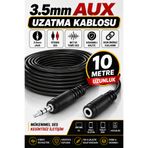 harry 10 Metre Stereo 3.5mm Ses Uzatma Aux Kablosu - Kulaklık Hoparlör Ses Uzatma 10 mt