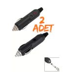 harry 2 Adet Led Işıklı 12 Volt Sigortlalı Seyyar Motorsiklet Otomobil Araç Çakmaklık Fişi Soketi