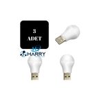 harry 3 Adet 5 Volt 1 Amper Mini Usb Gün Işığı Led Ampul Gece Lamba Okuma Işığı Çocuk Odası Lambası