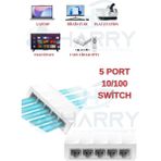 harry 5 Port 10 / 100 Mbit Internet Hub Hup Çoğaltıcı Ethernet Switch Kablo Dağıtıcı Splitter