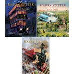 Harry Potter 3 Kitap Set Resimli Özel Baskı (Felsefe Taşı-Sırlar Odası-Azkaban Tutsağı)