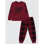 Harry Potter Erkek Çocuk Pijama Takımı 6-9 Yaş Bordo-9-10 Yaş