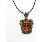 Harry Potter Gryffindor Hogwarts Amblem Suni Deri Ipli Metal Kolye