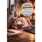 Harry Potter Hermione Granger Lisanslı Silikon Anahtarlık Figür 5X4,5 Cm
