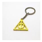 Harry Potter Hogwart Ölüm Yadigarları Sarı Üçgen Metal Anahtarlık