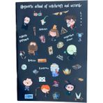 Harry Potter Hogwarts Temalı Çizgisiz Defter - Çok Renkli