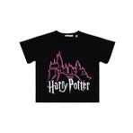 Harry Potter Kız Çocuk Tişört 6-9 Yaş Siyah