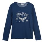 Harry Potter Kız çocuk uzun kollu tişört (mavi, 6 yaş), Mavi
