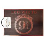 Harry Potter Paspas (Platform 9 ve ¾ Tasarım) 40 cm x 60 cm Kauçuk Paspas, Kadın Hediyeleri Erkekler için Hediyeler - Resmi Ürün