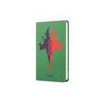 Harry Potter Sert Kapak Lastikli Mini Defter Weasley Yeşil