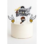 Harry Potter Temalı Happy Birthday Pasta Süsü 4’lü Set