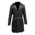 Harry Potter ve the Chamber Of Secrets Hagrid Eskitilmiş Deri Uzun Palto, Frye Brown, L