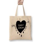 Harry Styles Inspired Harry Styles Gucci Fine Line Harry Styles Tee Fine Line Gucci 03 Bez Çanta Uzun Saplı - Açık Bej - 40 X 40