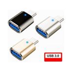 Harry Tüm Type-C Olan Cihazlara Uyumlu Type-C To USB 3.0 Veri Aktarımı Macbook Flash Bellek Mouse Çevirici - Siyah