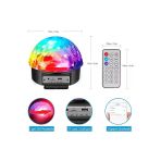harry Yeni Küre Disko Topu Müzik Çalar Renkli Lazer Işıklı Bluetooth Sese Duyarlı Işıklar Disko Parti Işığ