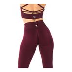 HARSFIT KADIN YÜKSEK BEL SCRUNCH TOPARLAYICI 7/8 SPOR TAYT PUSH UP SEAMLESS BORDO FİTNESS TAYT