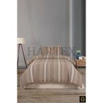 HARTEX Soft Cotton Tek Kişilik Çarşaflı Kahverengi Nevresim Takımı