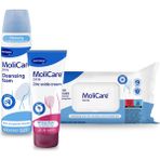 Hartmann Molicare 3’lü Cilt Bakım Seti - Temizlik Köpüğü 400ML + Çinko Krem 200ML + Nemli Mendil (Islak Mendil)