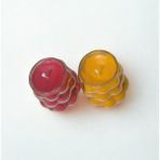 Hartopia %100 Organik Soya Wax Doğal Dekoratif Mum 2’li Özel Tasarım Bubble Cam Mum Seti (100 ml × 2) - 2 Adet