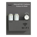 Harvey Pleksi Wifi Kutusu | Duvar Asılabilir Modem ve Sigorta Saklama Kutusu – Minimalist Dekoratif Tasarım