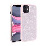 HARVORTEZ iPhone 11 Pırlanta Taşlı Tasarım Kılıf, Koruyucu Parlak Yüzey, MSafe Etkilemez, Gerçek Tuş Hissi, Kalın Kamera Çerçeve Kapak, Darbe Emici, Elite Case (Pembe)
