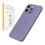 HARVORTEZ iPhone 13 Mini Kılıf 5.5" ile Uyumlu, Ultra İnce Cep Telefon Kılıfı, Kamera Bölge Koruyucu, Ekstra Tuş Takımı, TPU Malzeme BPA İçermez, Kolay Temizlenebilir Phone Case - Derin Mor