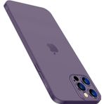 HARVORTEZ iPhone 13/14 ile Uyumlu, Süper İnce Kılıf, Kamera Çerçevesi Korumalı, Ekstra Tuş Takımı ile Gerçek Tuş Hissi, Bire Bir Uyum, Premium Cover, iPhone Case (Derin Mor)