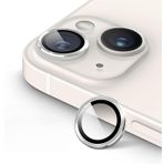 HARVORTEZ iPhone 14,14 Plus için, Kamera Lens Koruyucu, Basit Kurulum, HD Berrak Görüntü, Metal Çerçeve, 9H Temperli Cam, Çizilmeye Dayanıklı, Camera Lens Protector (Gümüş)
