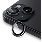 HARVORTEZ iPhone 14,14 Plus için, Kamera Lens Koruyucu, Basit Kurulum, HD Berrak Görüntü, Metal Çerçeve, 9H Temperli Cam, Çizilmeye Dayanıklı, Camera Lens Protector (Siyah)