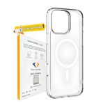 HARVORTEZ, iPhone 14Plus/15 Plus, MagSafe ile Uyumlu Güçlü Manyetik Kılıf, Sararmaz Sert PC Çevre Dostu Kapak, Ahize/Hoparlör Filtreli, Gerçek Buton Hissi, Kamera Yükseltili, İnce Kapak, Case (Şeffaf)