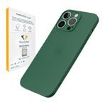 HARVORTEZ iPhone 15 Pro Kılıf 6.1" ile Uyumlu, Ultra İnce Cep Telefon Kılıfı, Kamera Bölge Koruyucu, Ekstra Tuş Takımı, TPU Malzeme BPA İçermez, Kolay Temizlenebilir Phone Case - Yeşil