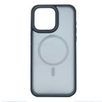 HARVORTEZ iPhone 15 Pro Max Super Msafe Manyetik Uyumlu Kılıf, Askeri Sınıf Koruma, Yarı Saydam Mat Parmak İzi Tutmaz, Alüminyum Tuş ve Kamera Çerçeveli, Özel Tasarım Premium Case (Gri)