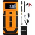 Harvox HXAC-003 10.000 Mah Akü Takviyeli Hava Kompresörü Şarjlı Digital Göstergeli Araç Lastik Şişirme 150 Psı - Turuncu