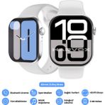 Harvox Watch 10 Pro+ Akıllı Saat Apple iPhone ve Android Tüm Telefonlara Uyumlu - Gümüş