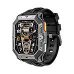 Harvox X1 Pro Tank Outdoor Akıllı Saat (İthalatçı Garantili) siyah