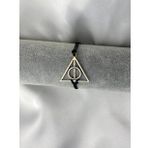 Haryy Potter Ölüm Yadigarları Üçgen Gümüş Metal Bileklik Ayarlanabilir İp