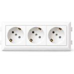 Has Light Kablo Kanalı 100X50 Için Üçlü Çerçeveli Priz