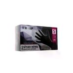 Has-Pet 536456534 Haspet Siyah Nitril Muayene Eldiveni S Beden 100'lü ** 1 Paket **