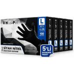 Has-Pet Nitril Siyah Eldiven Large 100'LÜ x 5 'li Paket